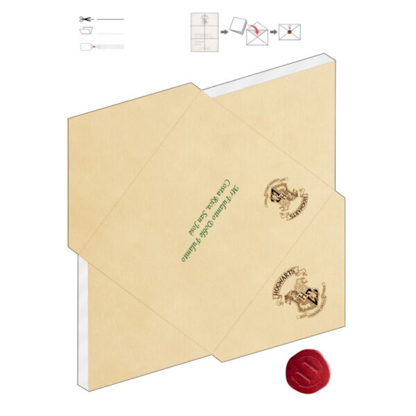 Carta invitación a Hogwarts personalizada - Imagen 3