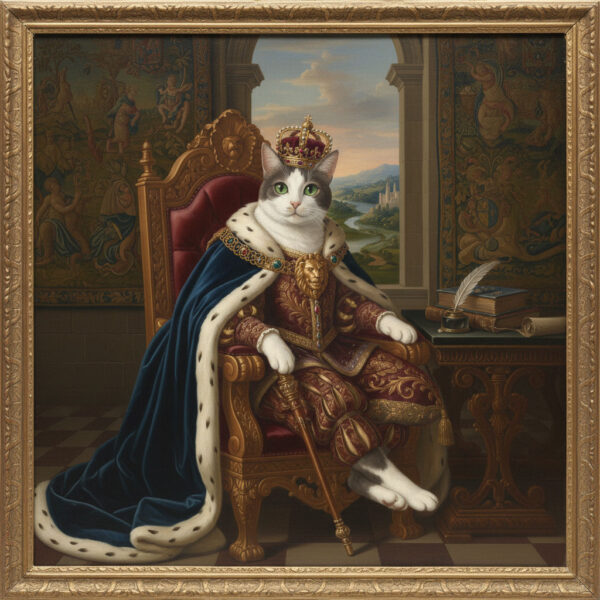 Print de tu mascota como cuadro renacentista