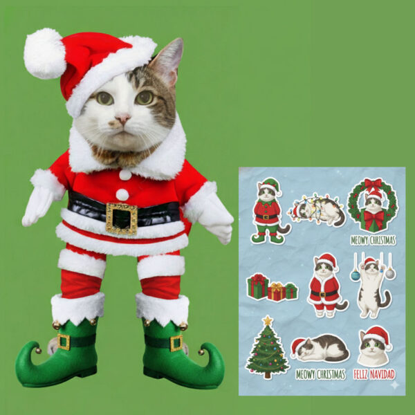Tarjeta navideña personalizada de tu mascota