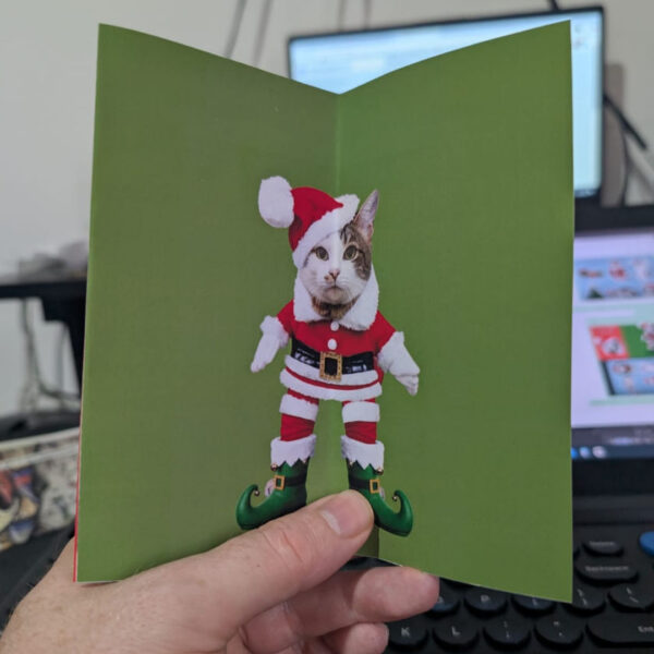 Tarjeta navideña personalizada de tu mascota - Imagen 3