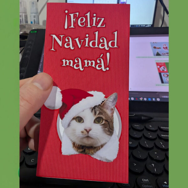 Tarjeta navideña personalizada de tu mascota - Imagen 2
