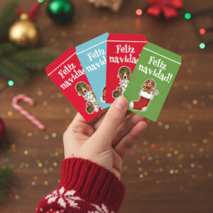 Colillas navideñas de tu mascota (20 unds)